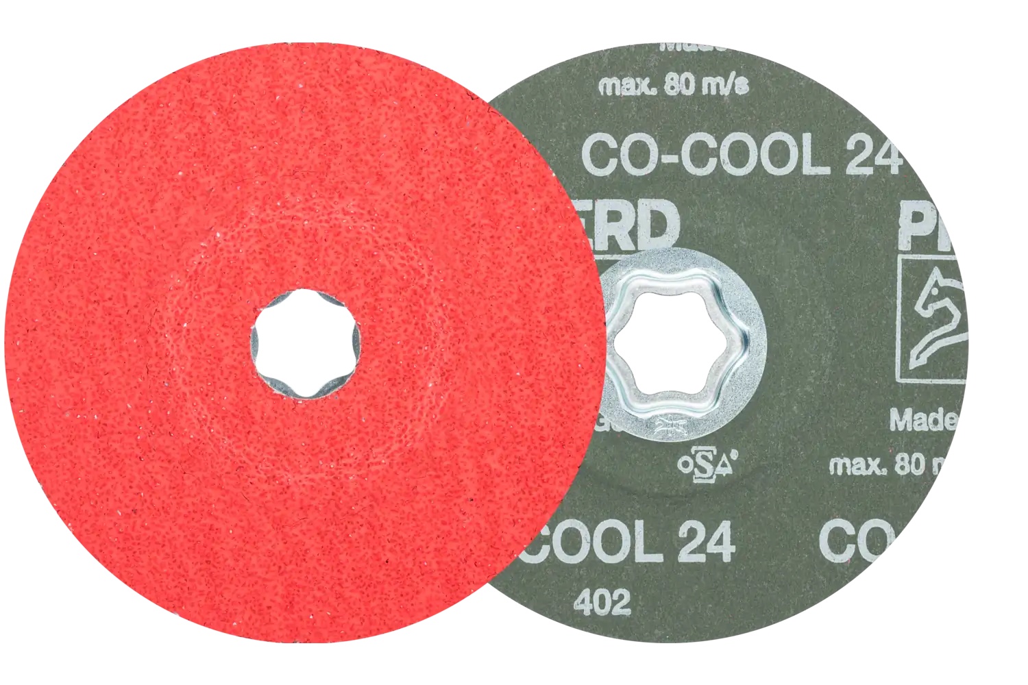 Picture of Pferd Combiclick® Fiber Disc, 5" Dia, 24 Grit, Ceramic oxide Co-Cool